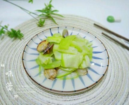 #花10分钟，做一道菜！#花蛤炒瓠瓜