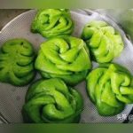 菠菜馒头这样做，掌握1个诀窍，蒸出来的馒头翠绿不变色。