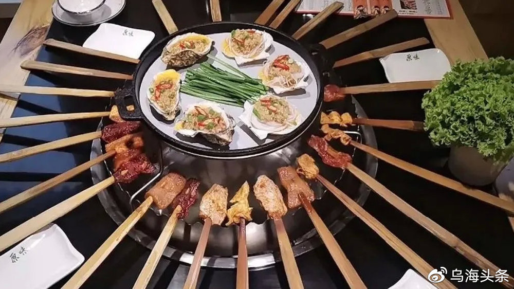 45厘米！乌海超长的竹签烤肉你敢来挑战吗？六人餐免费吃！